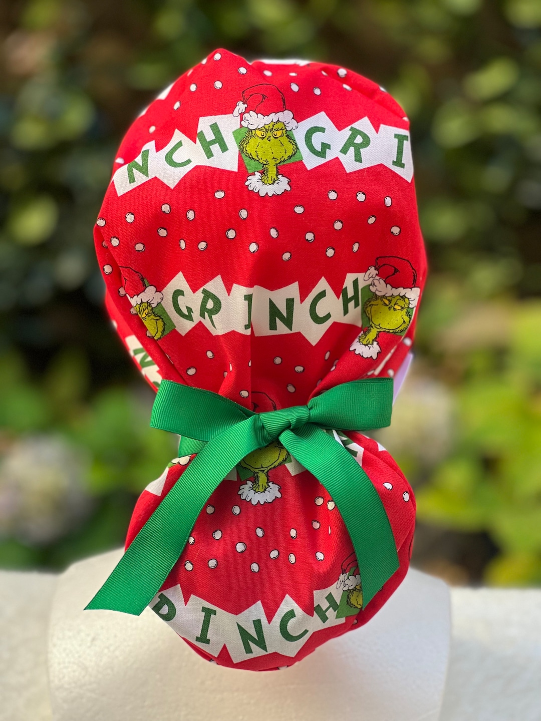 Christmas Ponytail Scrub Cap Medical Scrub Cap Dental Cap Etsy