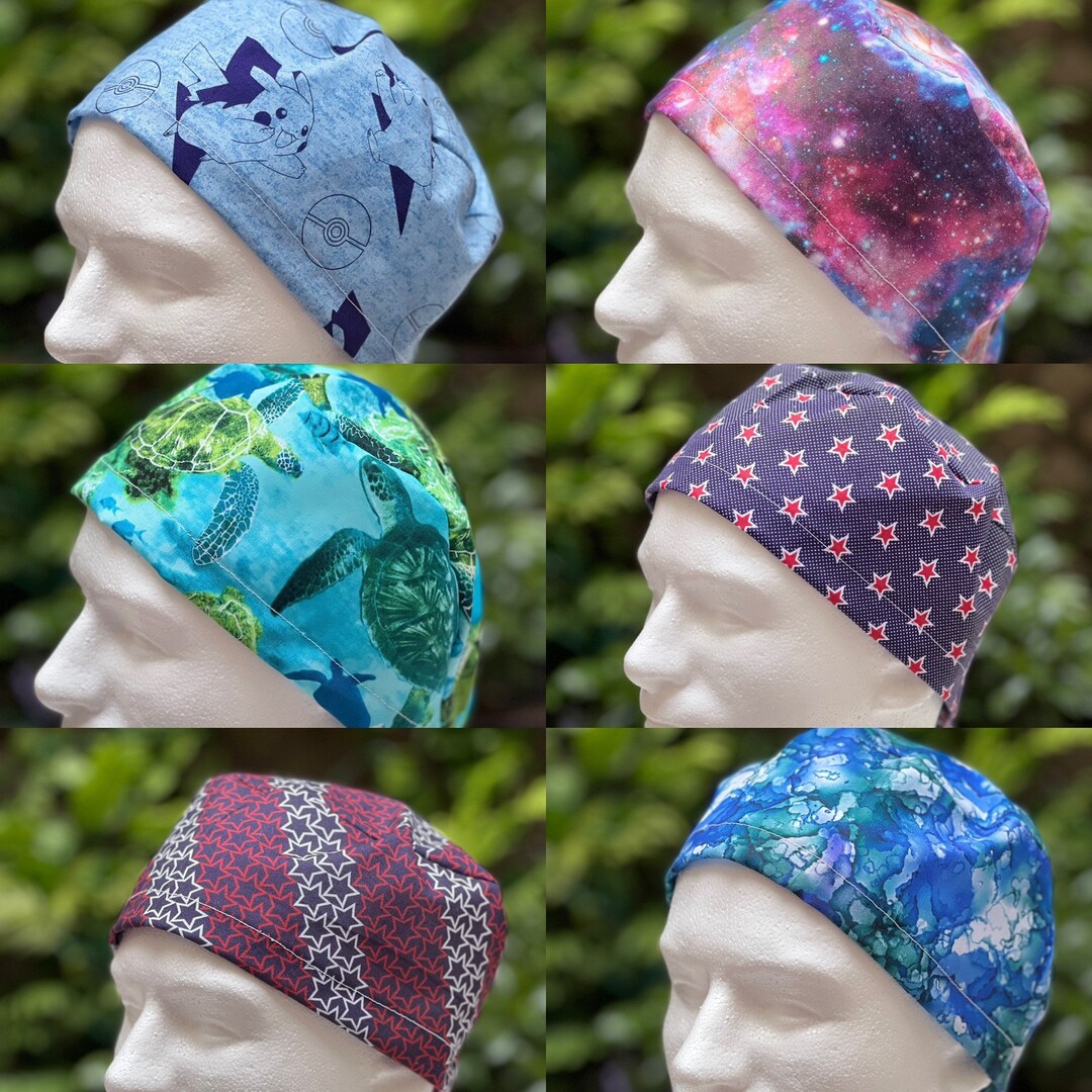 Mens Scrub Cap, Mens Surgical Cap, Scrub Cap for Men, Doctors Scrub Cap