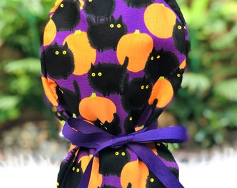 Halloween Scrub Cap-ponytail Scrub Cap 