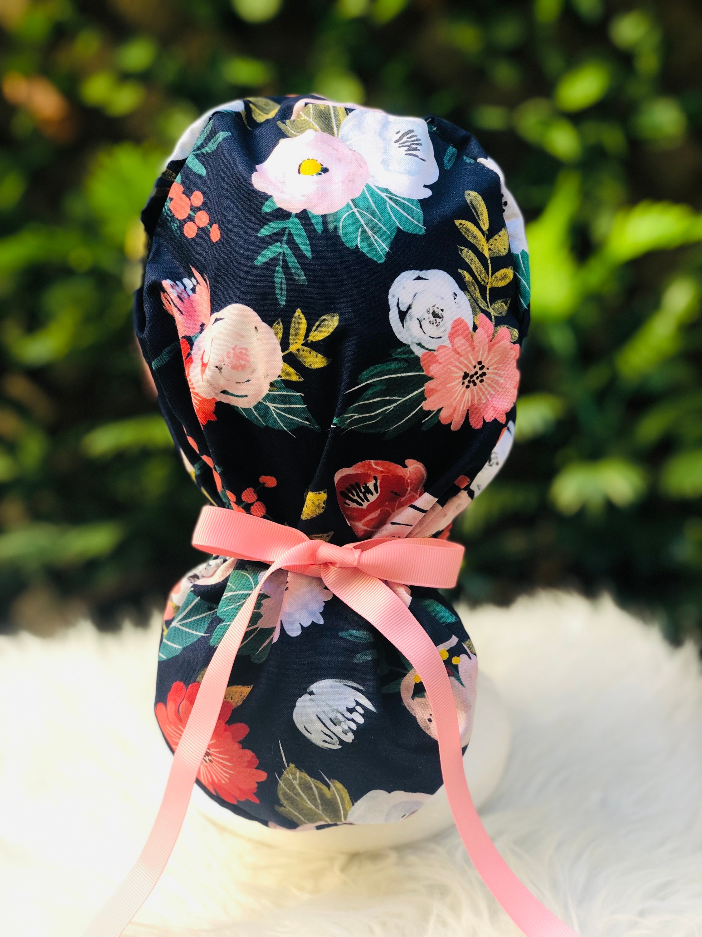 Ponytail Scrub Cap Surgical Scrub Cap 