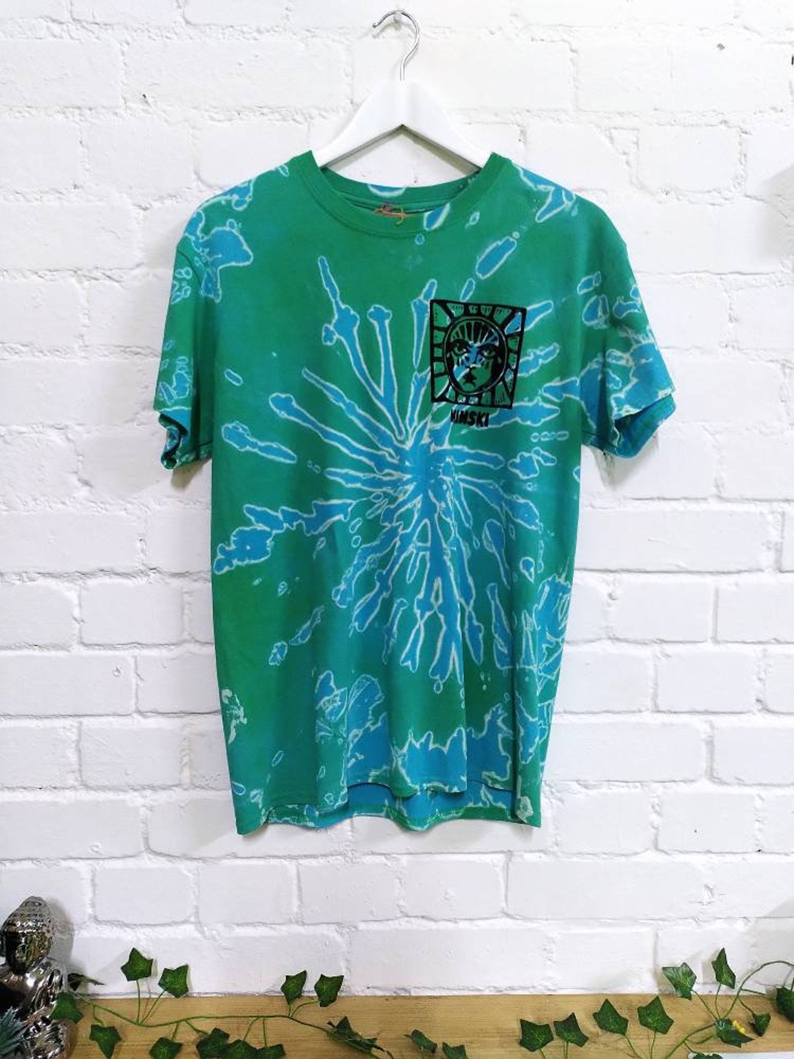 Screen Printed Tie Dye Tshirt Etsy