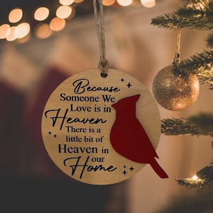 Memory ornament | Cardinal | Heaven | loved ones | home | Digital file | SVG