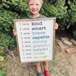 I am sign | BUNDLE 24 words included | words of affirmation | Fun colors | Digital file | SVG