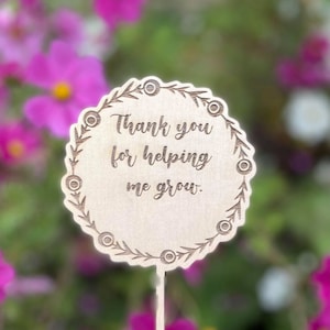 Plant tag | Garden | Gift for her | Gift for him | Watch me grow | Help me grow | Digital File | SVG