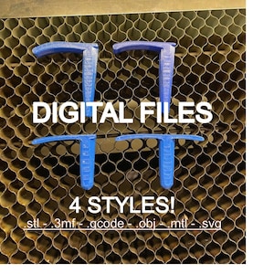 3D printed Thunder Laser Pins [Digital file] 4 styles/types for Honeycomb bed, Nova 63, 51, 35, 24 - stl, 3mf, gcode, obj, mtl, svg