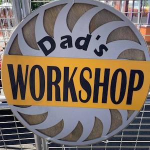Dad&#39;s Workshop | Papa&#39;s workshop| BUNDLE | Wall art | Gift for him | Glowforge tested | Digital file | SVG