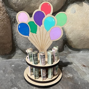 Balloons | Birthday | Money holder | Unique Money Holder | Hard to Buy | Digital file | SVG