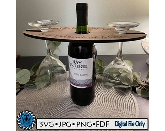 Wine Caddy - Digital file SVG