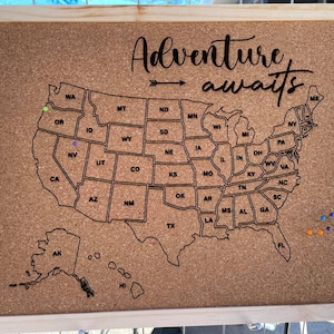 Adventure awaits and travel map bundle | Cork | White board | Digital file | SVG
