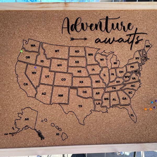 Adventure awaits and travel map bundle | Cork | White board | Digital file | SVG