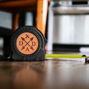 Tape Measure SVG | Father&#39;s Day SVG | Dad Svg | Glowforge Laser Cut | Personalized Tape Measure | patch | Digital file | SVG