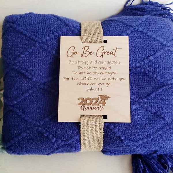 Graduation | Gift tag | BUNDLE includes 2024-2026 Home decor | Blanket tags | Be great | Joshua 1:9 | Digital file | SVG
