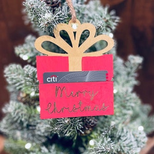Gift card Ornament | Laser cut | Money | Present | gift for her | gift for him | Digital file | SVG