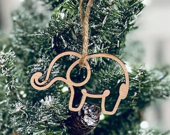 Elephant silhouette | Cut | Glowforge tested | Digital file | SVG