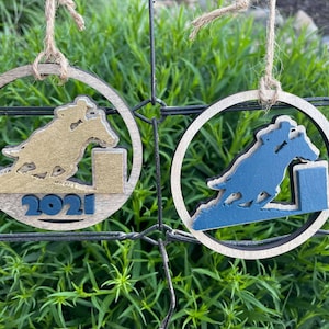 Barrel Racing Rodeo Ornament - digital svg file download