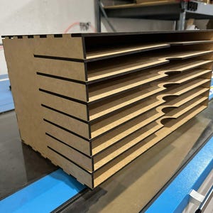 Material organizer | holds material 12x24 | 0.20&quot; & 0.23&quot; material thickness | BUNDLE | Divided version | Storage | Digital file | SVG