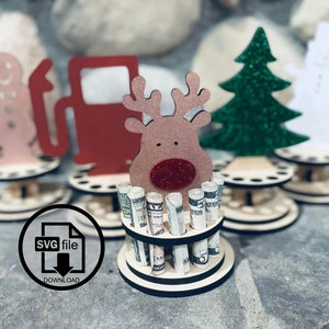 Money Ornaments | BUNDLE | Unique Money Holder | Hard to Buy for Christmas Gift Idea | Digital file | SVG