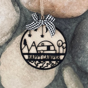 Fijne camper | Ornament | Wandhangend | 2 laags | Knip | Laser | Digitaal dossier | SVG