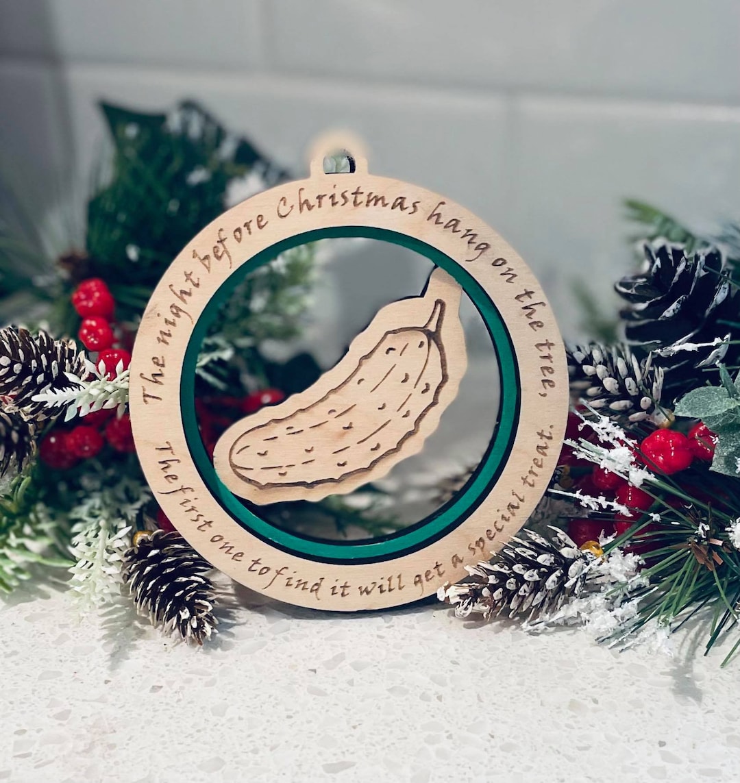 Pickle Ornament German Tradition Christmas Digital File SVG Etsy