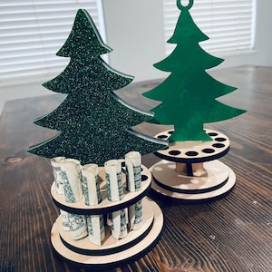 Tree money holder | Christmas | Dollar bills | Teacher gifts | Laser | .25&quot; or 0.11&quot; or 0.125&quot; thick material | Digital file | SVG