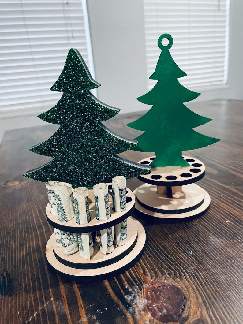 Tree Money Holder Christmas Dollar Bills Teacher Gifts Etsy