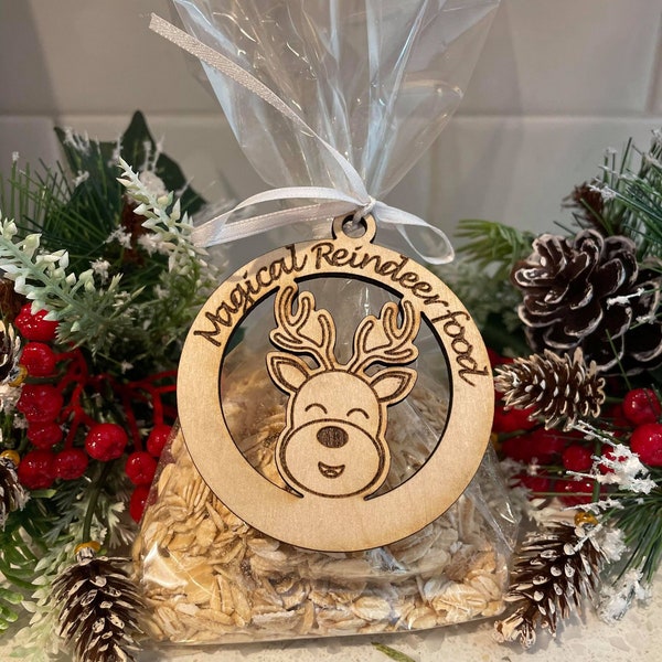 Magical Reindeer Food tag | Two Versions | Christmas | Kids | Glowforge tested | Digital File | SVG