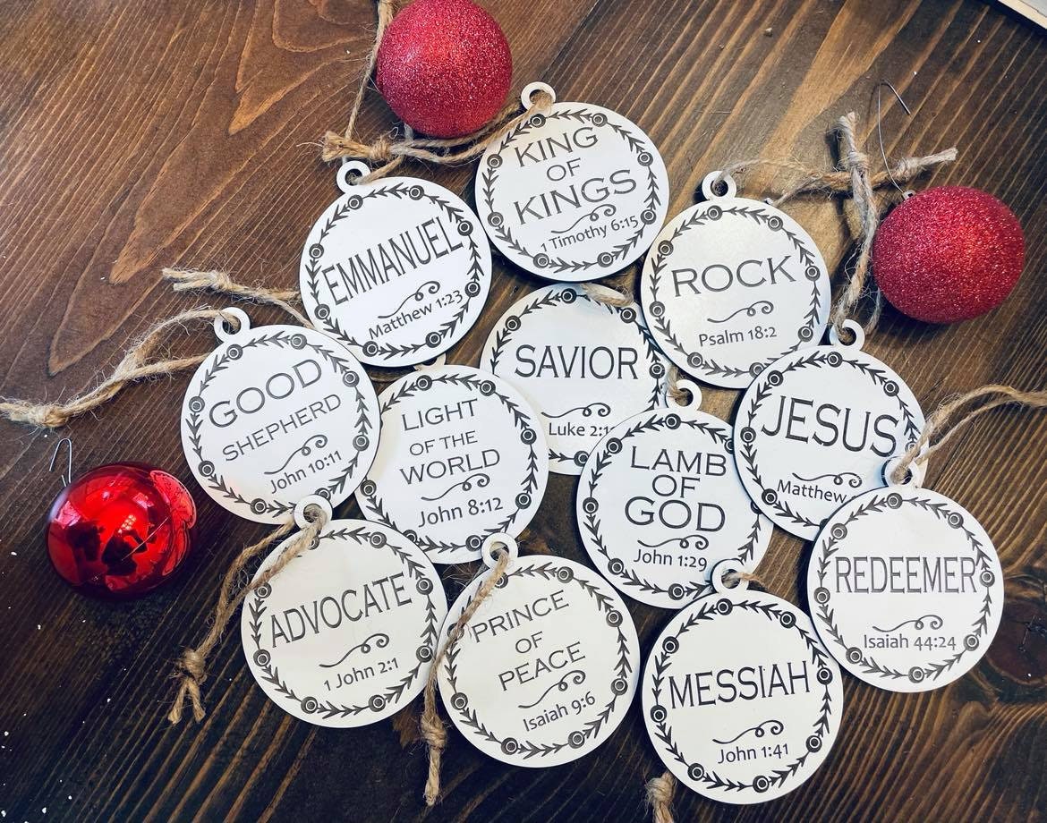 Names of God | Christ | Jesus | Christmas | Ornament | BUNDLE | Digit…
