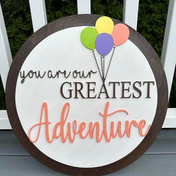 You are our greatest adventure | Wall art | Round | Digital file | SVG