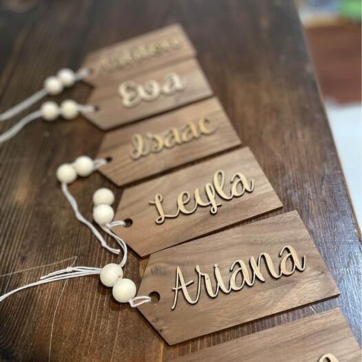 Stocking Tags | Fireplace | Christmas | Naughty | Nice | Joy