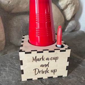 Becherhalter entsorgen | Party | Markiere deine Tasse 1/4&quot; und 1/8&quot; | Digitale Datei | SVG