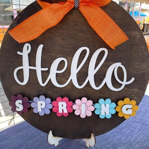 Interchangeable Hello sign; Fall | Winter | Spring |Summer | Version 2.0- Digital file- SVG