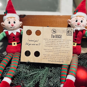 Welkom elfje terug | BUNDEL | Steun | Buddy | Helper van de kerstman | digitaal | Briefkaart | Laserklaar | Digitaal bestand | SVG
