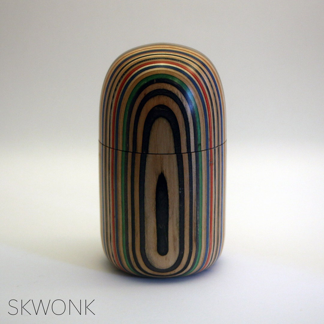 XL Recycled Skateboard Box Skateboard Capsule Skateboard Urn Etsy