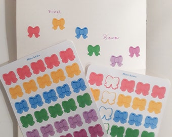 Mini Summer Bows | Mini Bow Stickers | Summer Bows