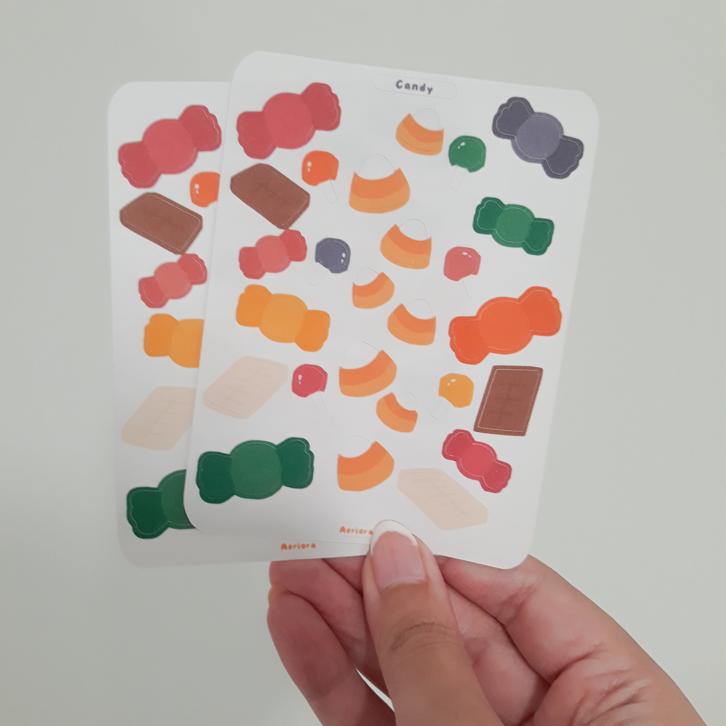 Mini Candy Sticker Sheet | Halloween Candy Stickers | Halloween Candy ...