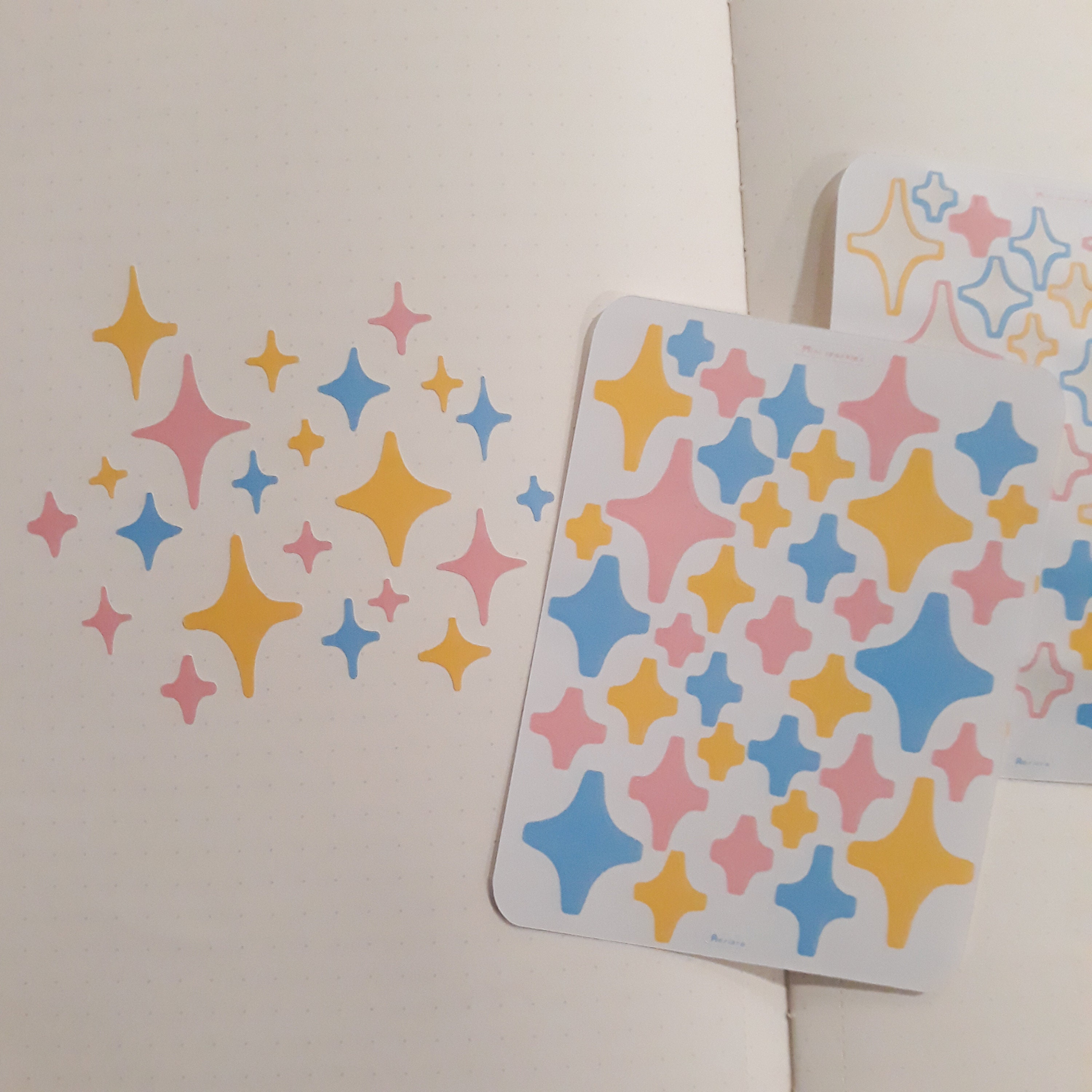 Mini Star Stickers Planner Stickers 1 Sheet 