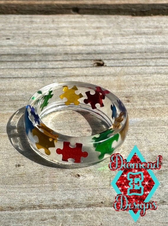 Autism awareness rings deals