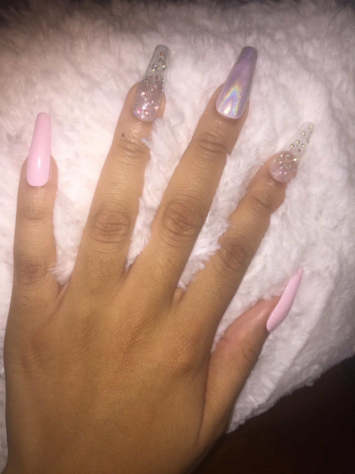 Duchess Natural Nails Press on Nails Press on Nails Coffin Etsy