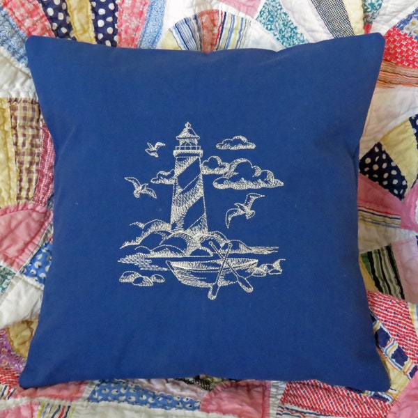Lighthouse Pillow Etsy