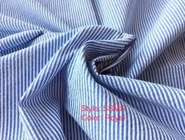 Royal Blue Stripe Fabric 
