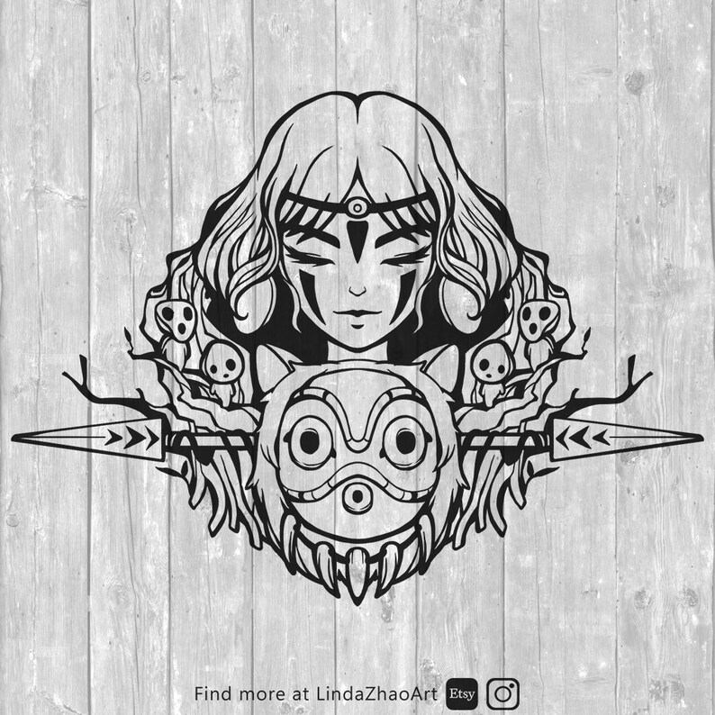 Free Free 263 Princess Mononoke Svg SVG PNG EPS DXF File