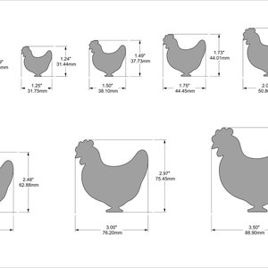 Chicken Cookie / Polymeer Klei Cutter afbeelding 2