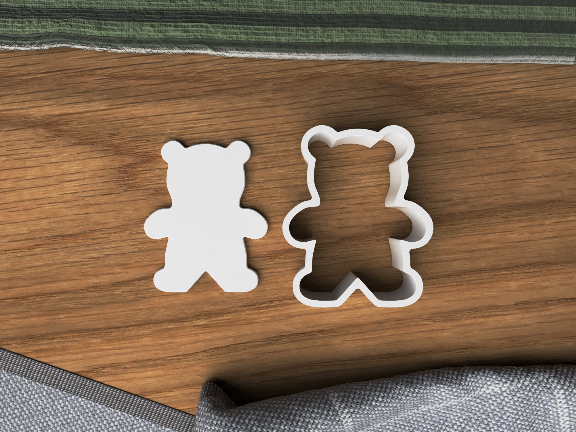 Teddy Bear Cookie / Polymer Clay Cutter