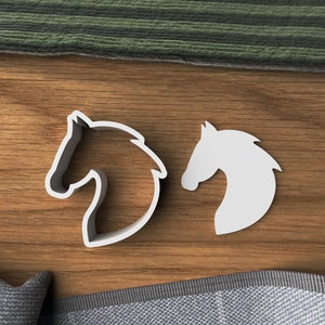Stallion Horse Head Cookie / Polymer Clay Cutter