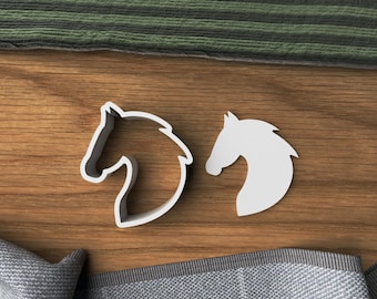 Stallion Horse Head Cookie / Polymer Clay Cutter