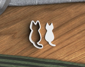 Halloween Cat Cookie / Polymer Clay Cutter