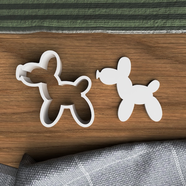 Balloon Dog Cookie / Polymer Clay Cutter