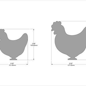 Chicken Cookie / Polymeer Klei Cutter afbeelding 3