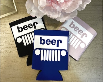 jeep beer koozie