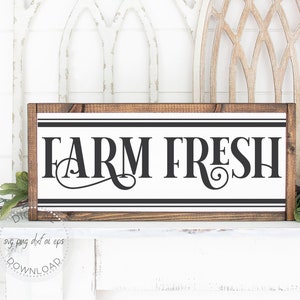 Ferme frais SVG - produits frais SVG - ferme signe SVG